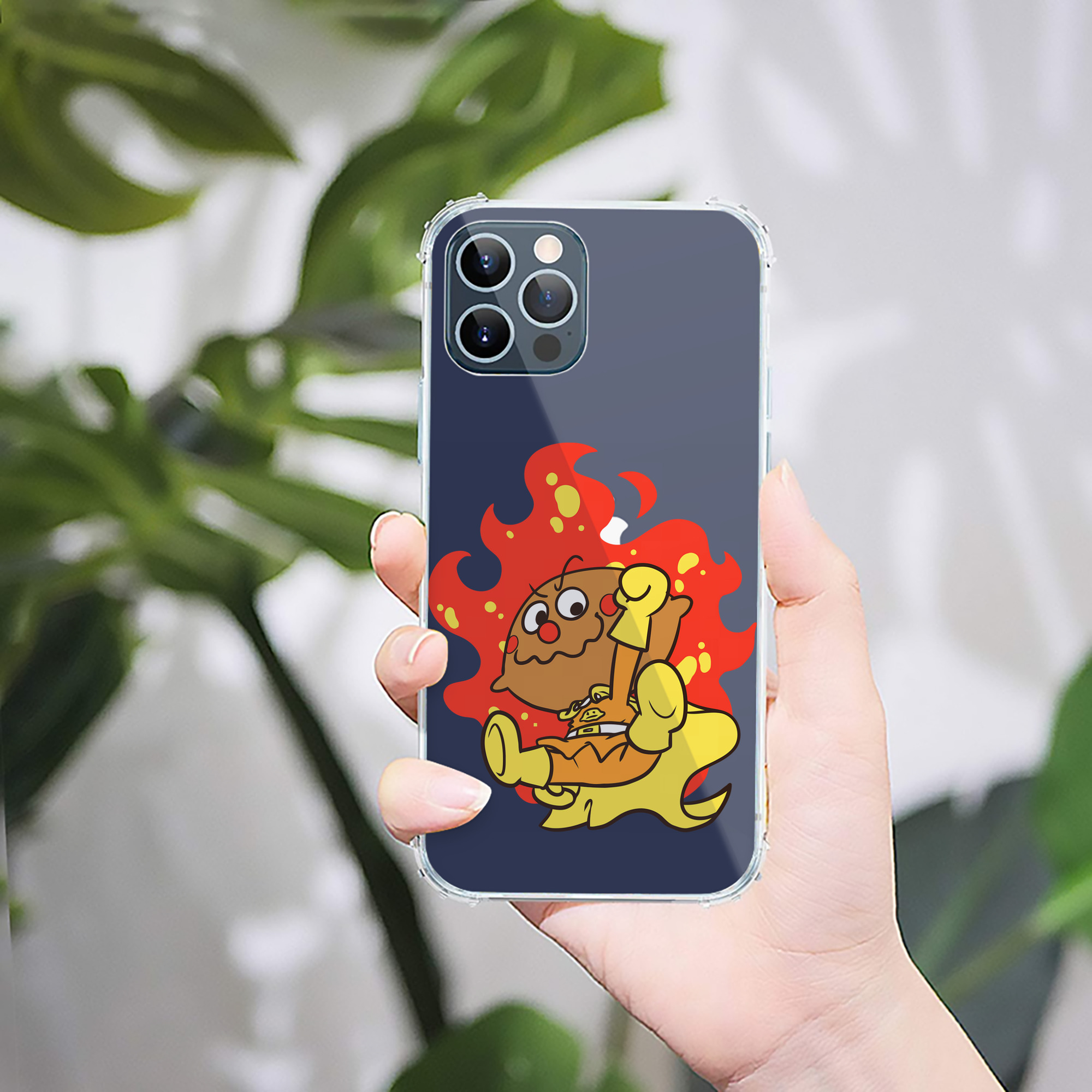 （画像用） アンパンマン Anpanman 【iPhone 12シリーズ対応】透明スマホケース（クリアソフトケース）